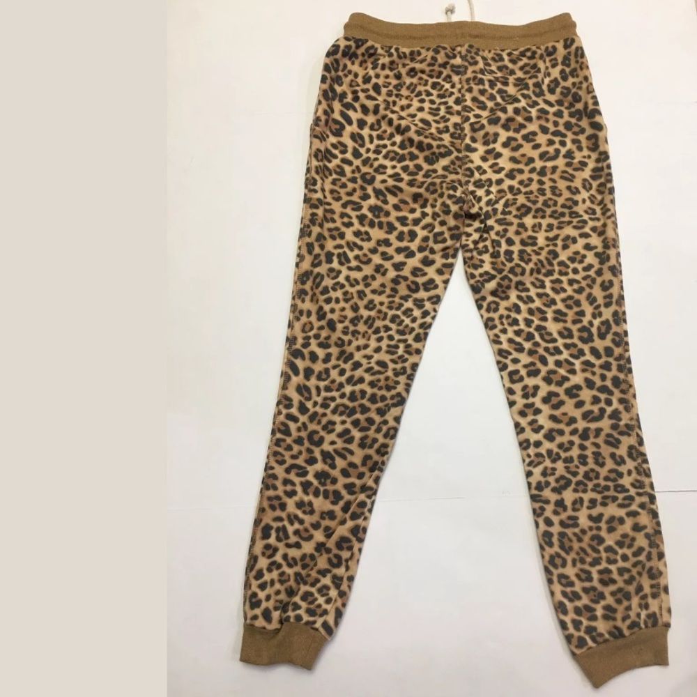 Easel Animal Print Joggers In Camel - Picture 2 of 8